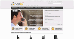 Desktop Screenshot of navisat.cz